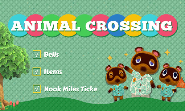 Fast way to buy Animal Crossing New Horizons Items, Bells and Ticket: