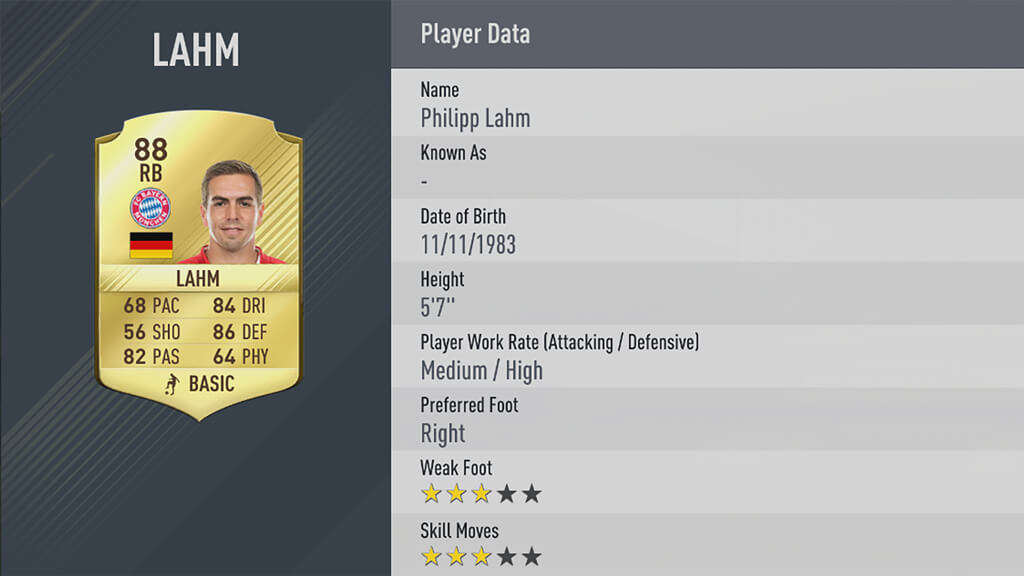 FIFA 17 Philipp Lahm