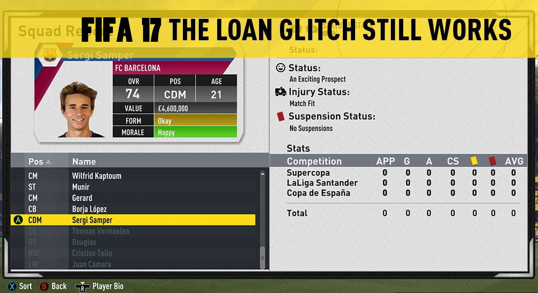 FIFA 17 Career Mode Loan Glitch - potential glitch - How To Grow Young Players Potential Fast