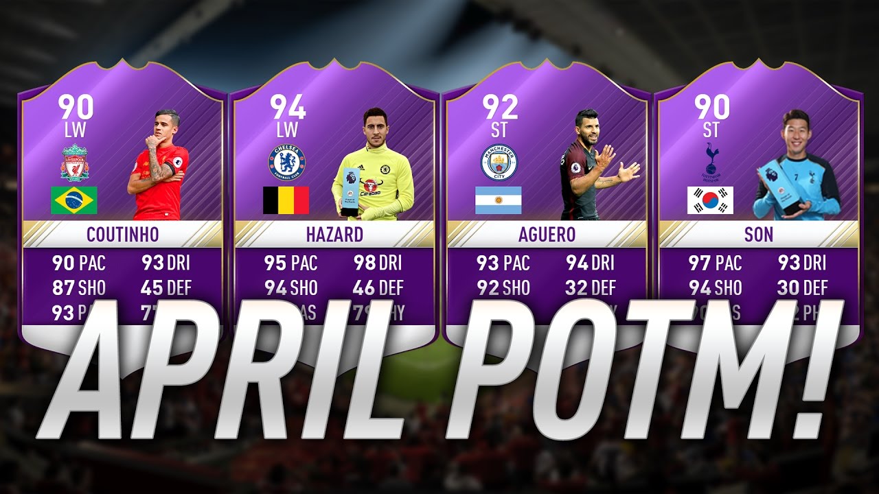 FIFA 17 PL POTM April Predictions - Candidates and Investments for Premier League Play Of The Month Of April