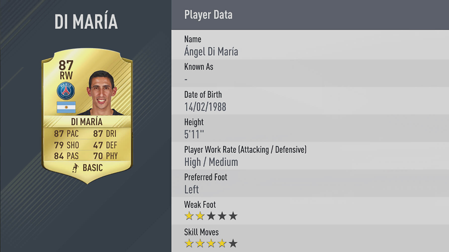 fifa 17 Di Maria