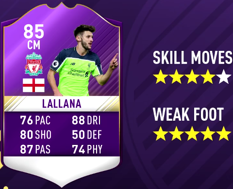 FIFA 17 PL Player Of The Month December Predictions - POTM-Adam Lallana