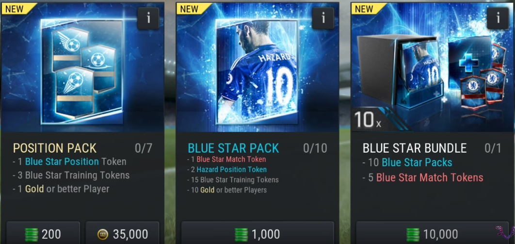 FIFA Mobile Blue Star Packs