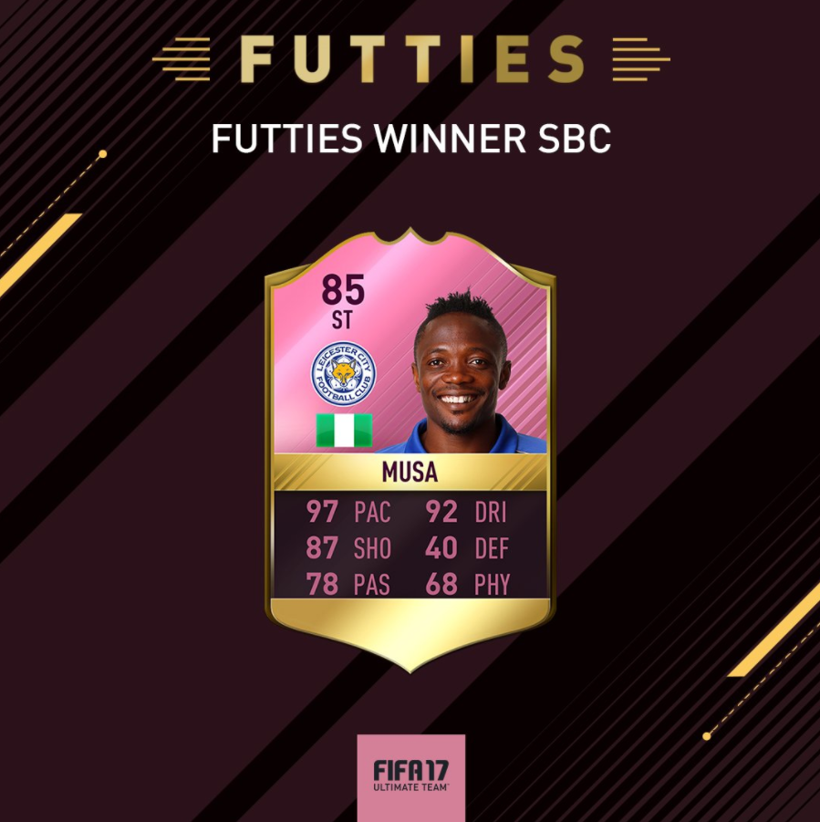 FIFA 17 FUTTIES Winner SBC - ST Ahmed Musa SBC in FUT