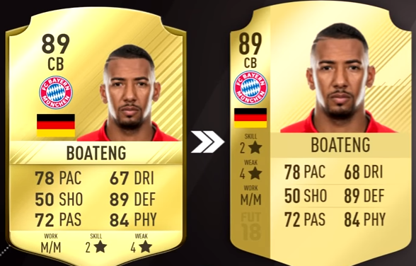 FIFA 18 Top 5 Best Germany Players Ratings Prediction - Jérôme Boateng